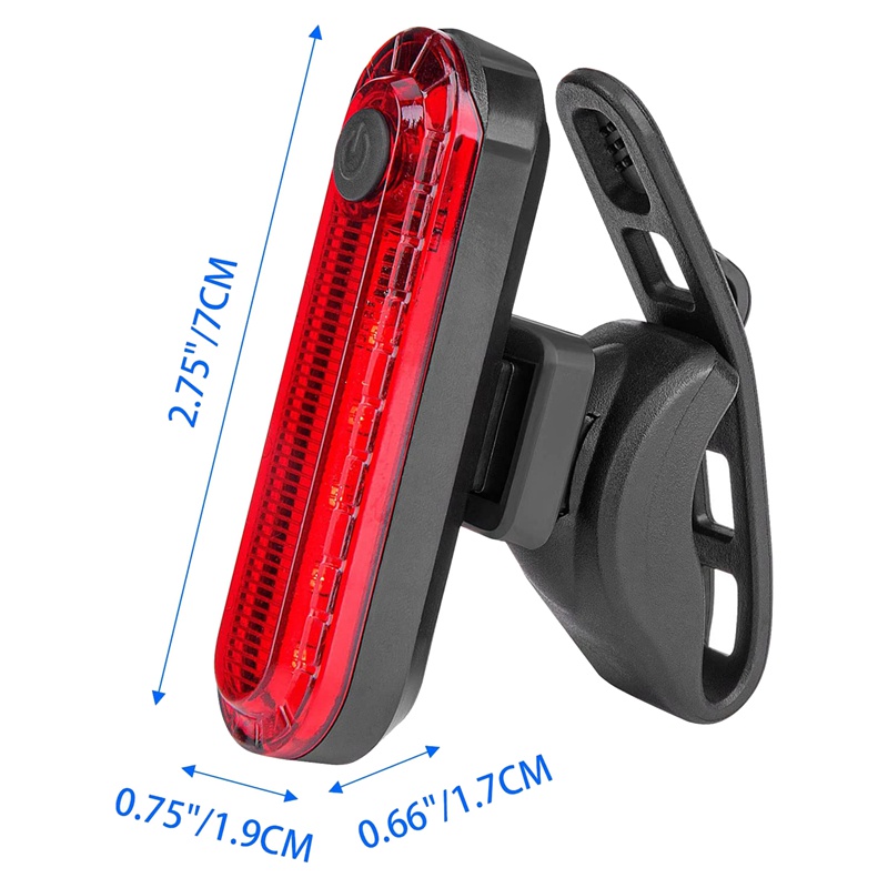 Set 8 Đèn LED Gắn Đuôi Xe Đạp Có Thể Sạc Lại Bằng Cổng USB