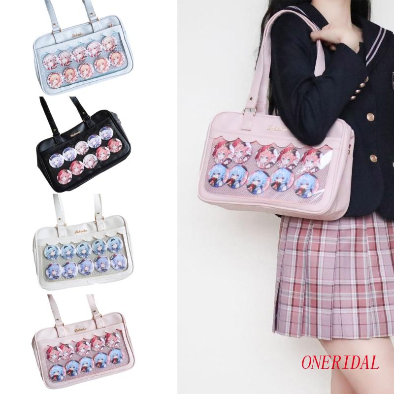 Túi Đeo Chéo Trong Suốt Phong Cách Nhật Bản Dễ Thương Cho Nữ