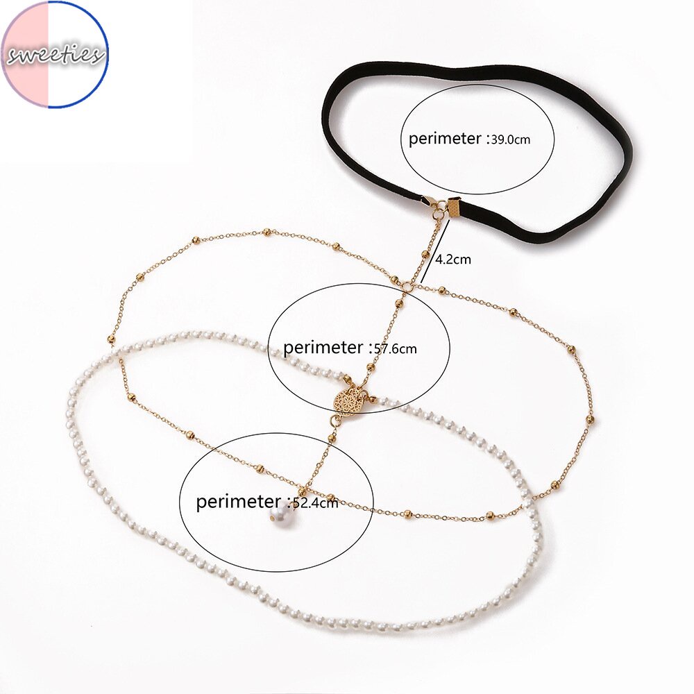 Dây ChuyềN Cơ Thể ĐíNh NgọC Trai Phong CáCh Bohemia