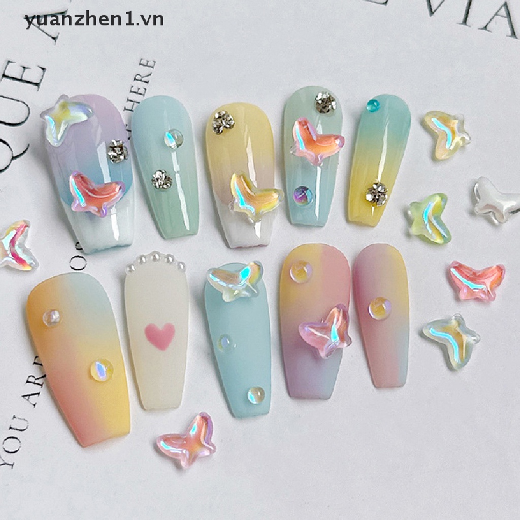 Set 20 Hạt Cườm 3D Lấp Lánh Dùng Trang Trí Móng Nghệ Thuật