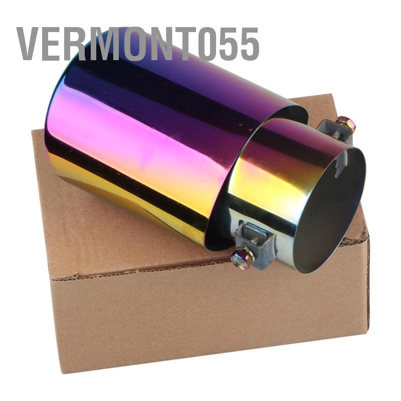 Vermont055 Ống Xả Ô Tô Đầu Thép Không Gỉ Chống Đa Năng Đuôi Họng Cho 5.3Cm Đến 3.8Cm