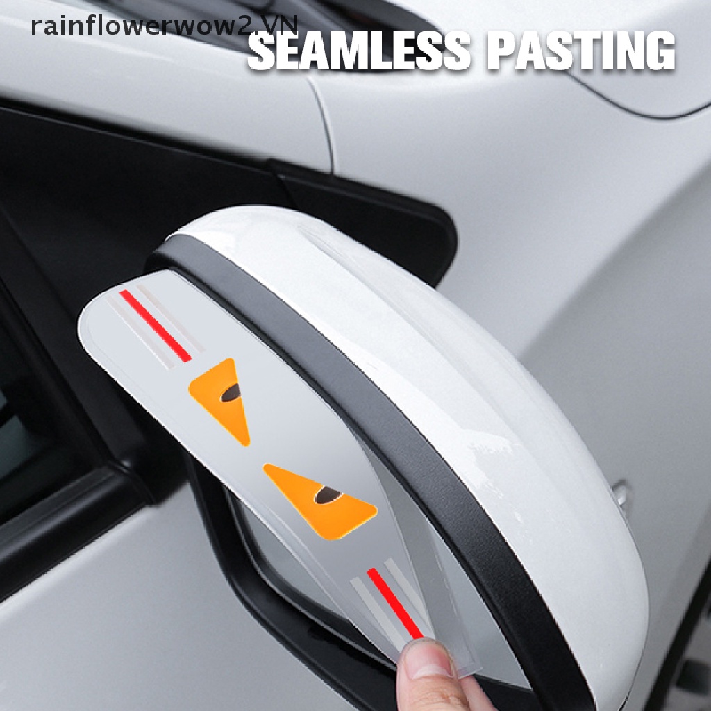 1 Cặp Vỏ Bọc Gương Chiếu Hậu Xe Hơi Chống Nước Mưa Họa Tiết Hoạt Hình Sáng Tạo