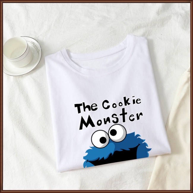 Áo Thun Cotton Ngắn Tay In Hoạt Hình KAWS Thời Trang Mùa Hè Dành Cho Couple