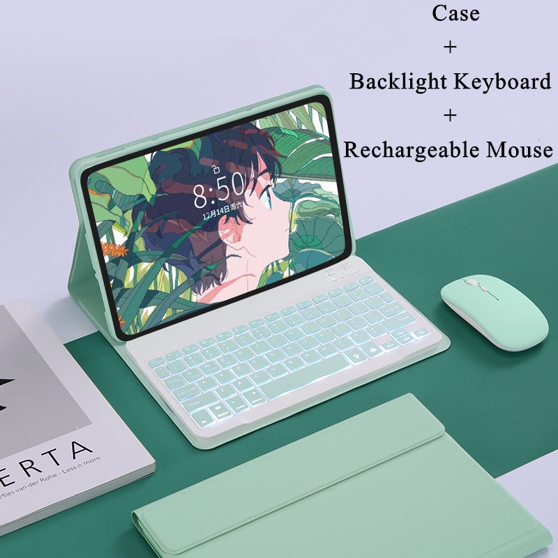 Bao Da Máy Tính Bảng Kèm Bàn Phím Bluetooth Không Dây Cho Lenovo Xiaoxin Pad 10.6 inch 2022 Tab M10 Plus 3rd