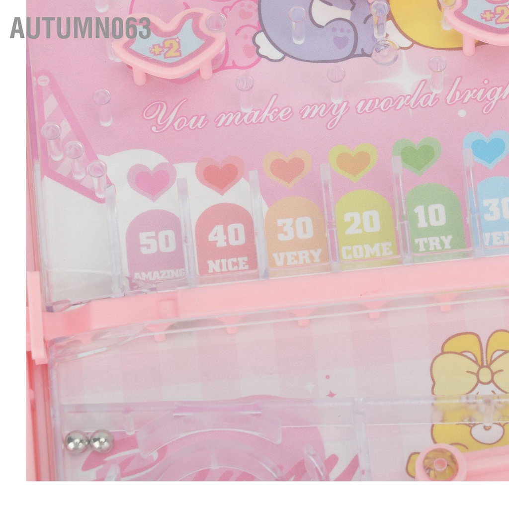 Trò chơi Pinball dành cho trẻ em Cải thiện khả năng phối hợp tay và mắt Trẻ Đồ đua có giá đỡ Autumn063