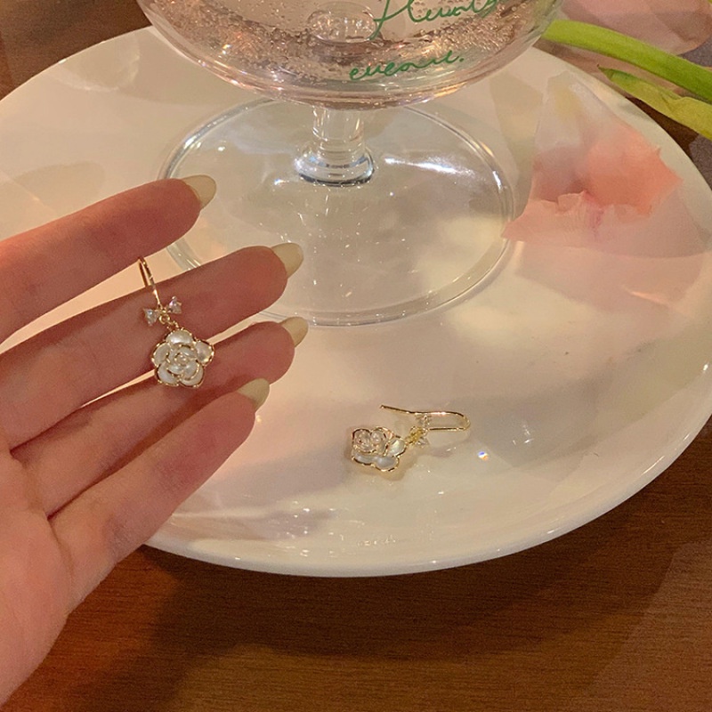 Bông Tai Hình Nơ Đính Đá Ngọc Trai Thời Trang Cao Cấp Cho Nữ