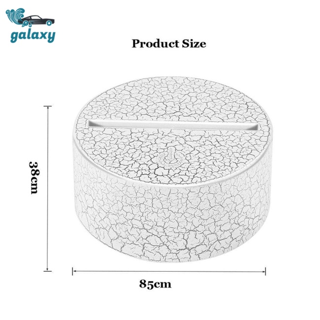 Galaxy Đèn Ngủ Led 3d Nhiều Màu Sắc Kèm Điều Khiển Từ Xa Đế Cắm Usb Tiện Dụng