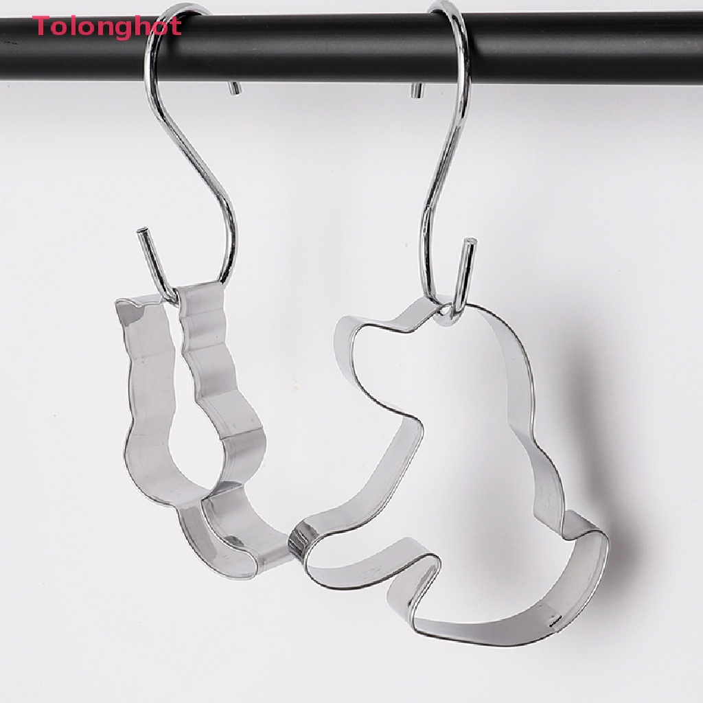 Bộ 2 Khuôn Cắt Bánh Quy Bằng Thép Không Gỉ Hình Động Vật Đáng Yêu