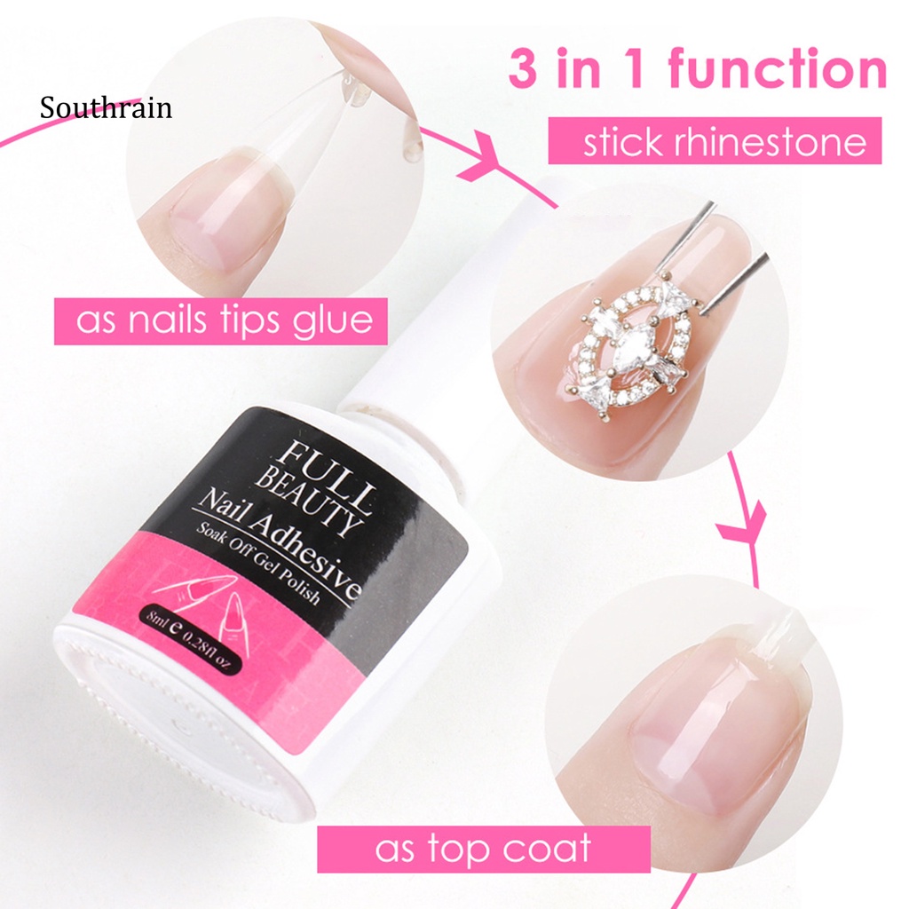 Keo Nối Dài Móng Tay 8ml / 10ml Trong Suốt Thân Thiện Với Môi Trường Không Gây Kích Ứng Đa Năng