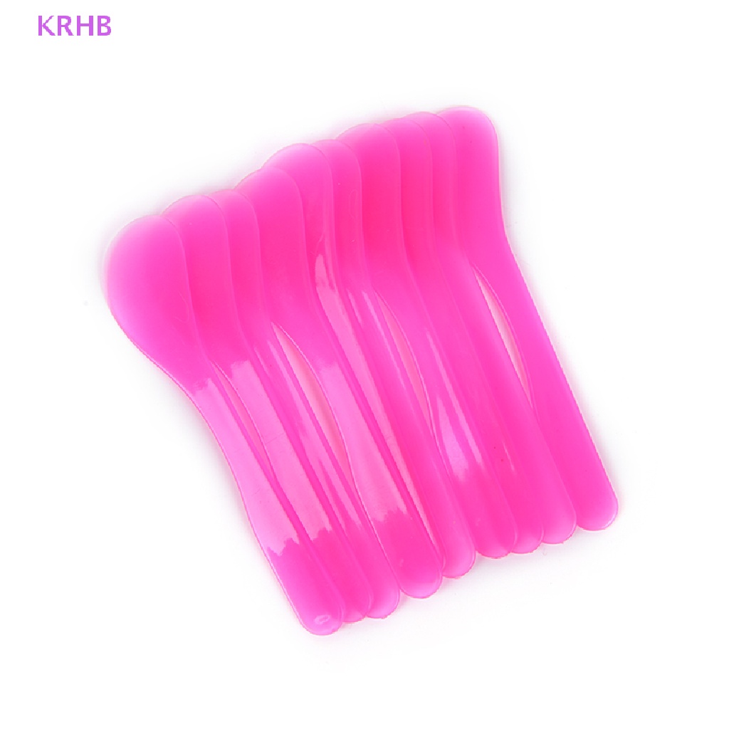 Set 10 Muỗng Nhựa Trộn Mặt Nạ DIY Tiện Dụng Mới