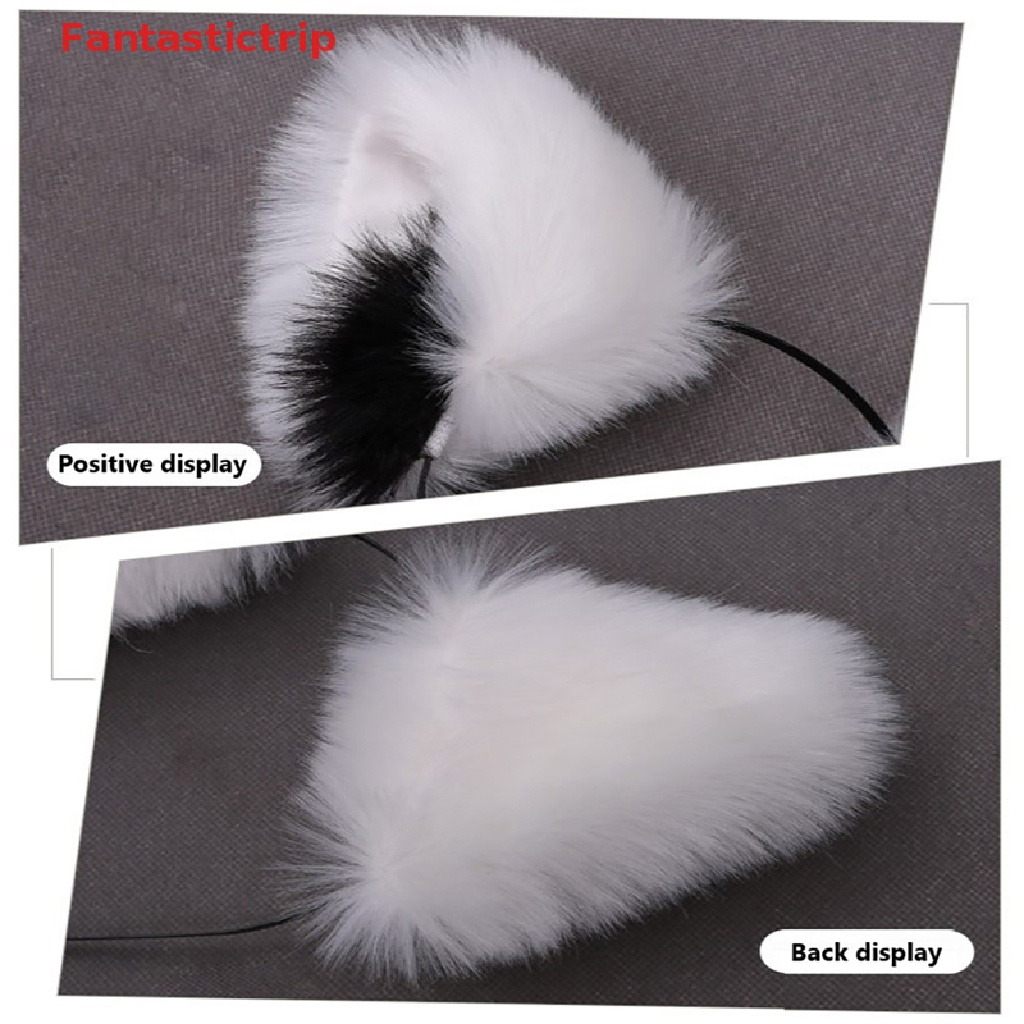 Cài Tóc Tai Mèo Phối Lông Đáng Yêu Thời Trang Mới