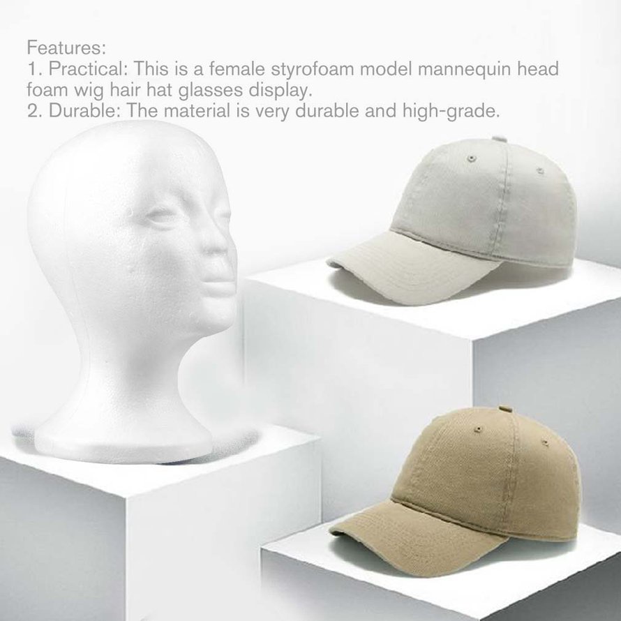 Hat And Wig Glasses Props Display Bubble Head Shop Adult Models Exhibition