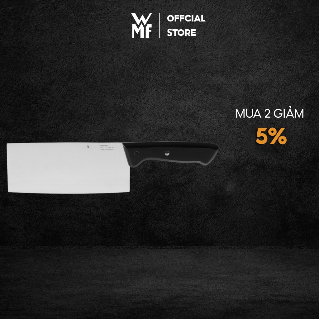 Dao WMF Classic Line Chinese Chef Knife 18,5 cm, Lưỡi Làm Bằng Thép Không Gỉ, Sắc Bén - 1876406030
