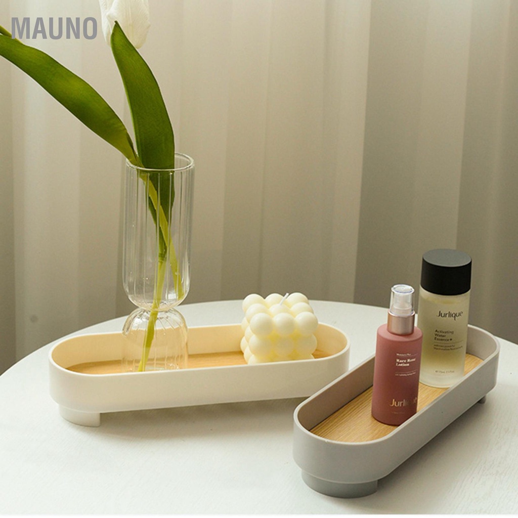 Mauno Hẹp Vòng Cung Khay Đơn Giản Thời Trang Đa Năng Trí Nhà Hình Bầu Dục Phục Vụ Chứa Nước Hoa Điểm