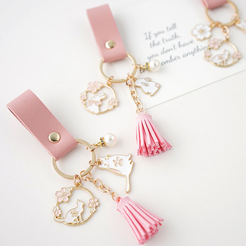 Ygt Móc Khóa Thỏ Sakura Nhật Bản Đáng Yêu