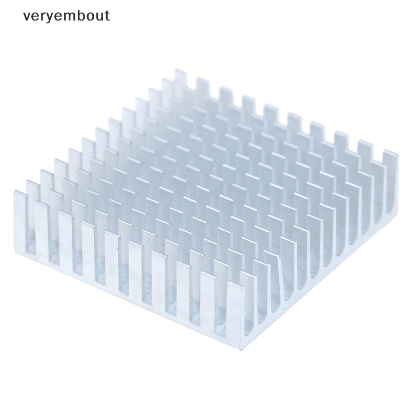 Set 2 Bộ Tản Nhiệt Bằng Nhôm Màu Bạc Kích Thước 40 * 40 * 11mm