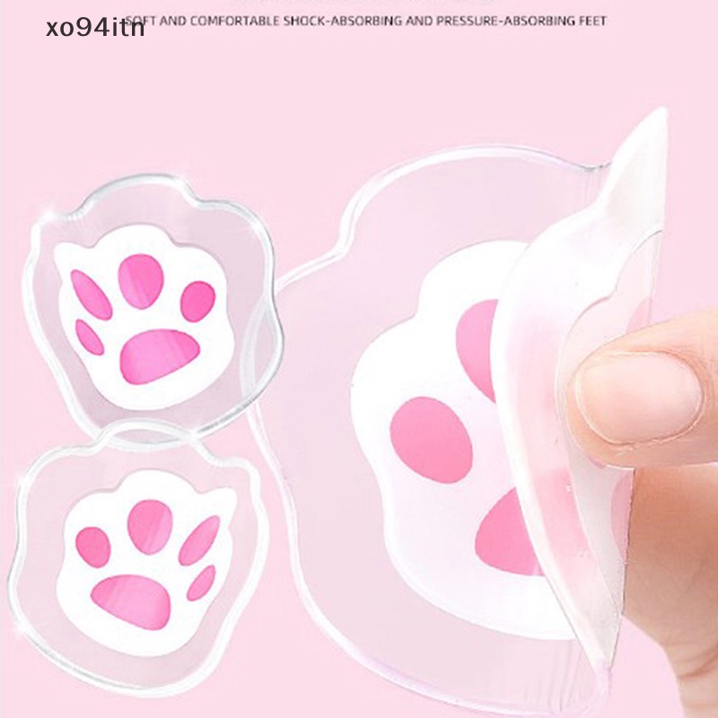 1 Cặp Đệm Lót Giày Cao Gót Hình Dấu Chân Mèo Chống Trượt Giảm Đau