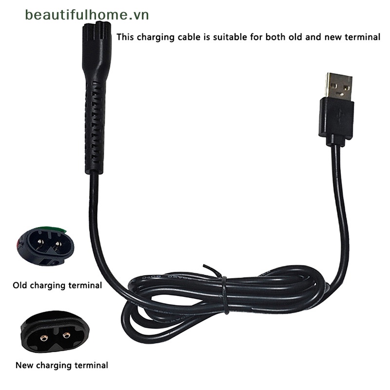 Dây Cáp Nguồn Điện USB Màu Đen 8148 / 8591 / 8504 Chuyên Dụng Cho Tông Đơ