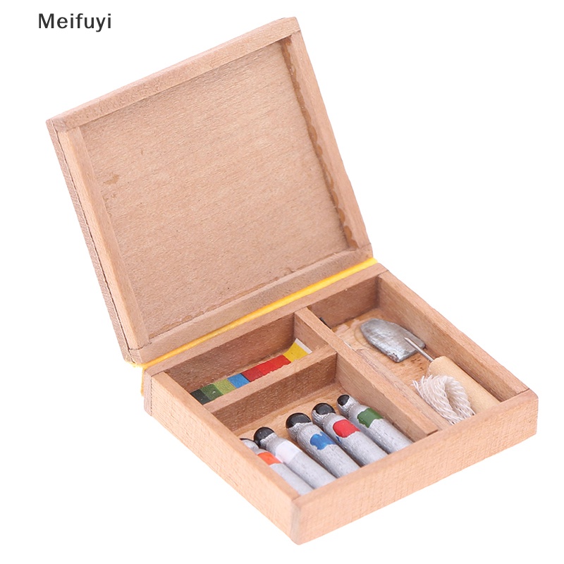 Hộp Gỗ Đựng Màu Vẽ 1: 12 Trang Trí Nhà Búp Bê