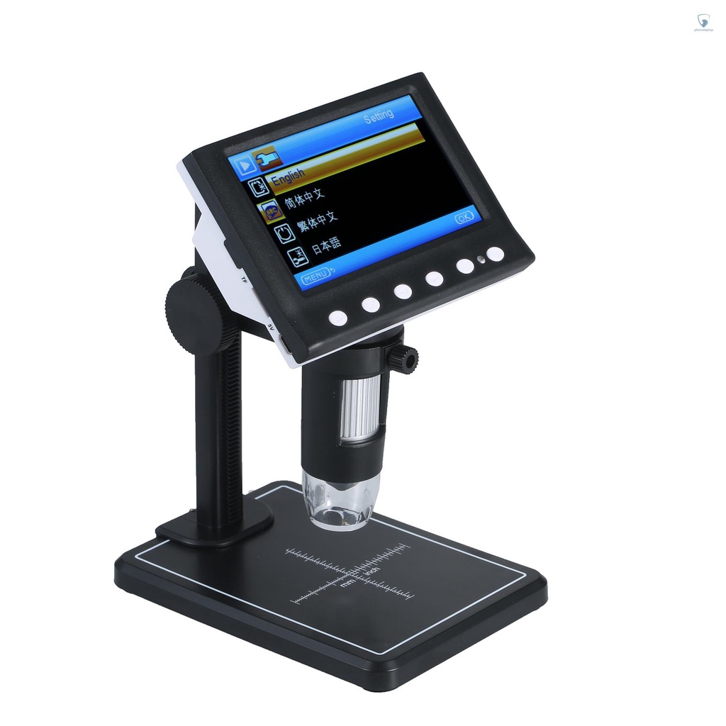 Kính Hiển Vi LCD 4.3-inch 1000X Phóng Đại 8 Đèn LED 4.3X Có Thể Điều Chỉnh Tiện Dụng