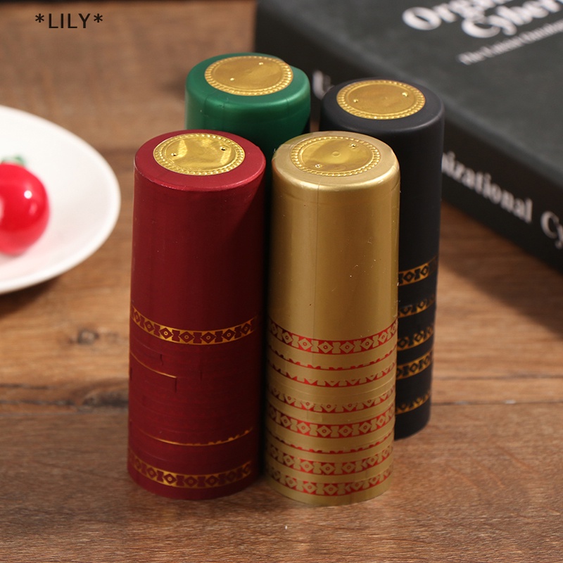 LILY 10pcs PVC nhiệt co lại cap barware phụ kiện pha rượu vang chai con dấu bao gồm uuu
