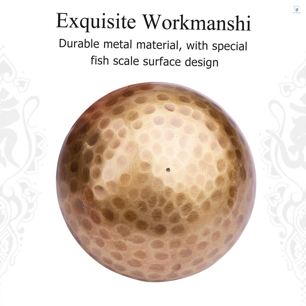 Bộ Bát Hát Tây Tạng Bằng Kim Loại Thủ Công 8cm / 3inch Kèm Đệm Mềm Mại Và Gỗ Hỗ Trợ Thiền Chakra Thư Giãn