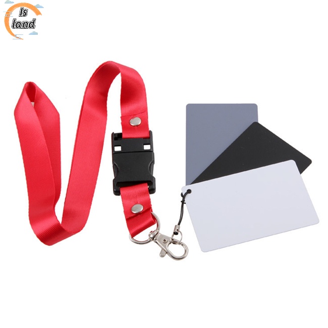 Bộ Thẻ Cân Bằng 18 Độ Chính Xác Cao Chống Thấm Nước Màu Xám Đen Dành Cho Máy Ảnh Kỹ Thuật Số