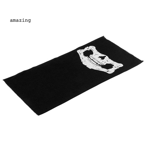 Khẩu Trang Nửa Mặt Giữ Ấm Đa Năng Hình Đầu Lâu Dùng Khi Đi Xe Máy / Xe Đạp