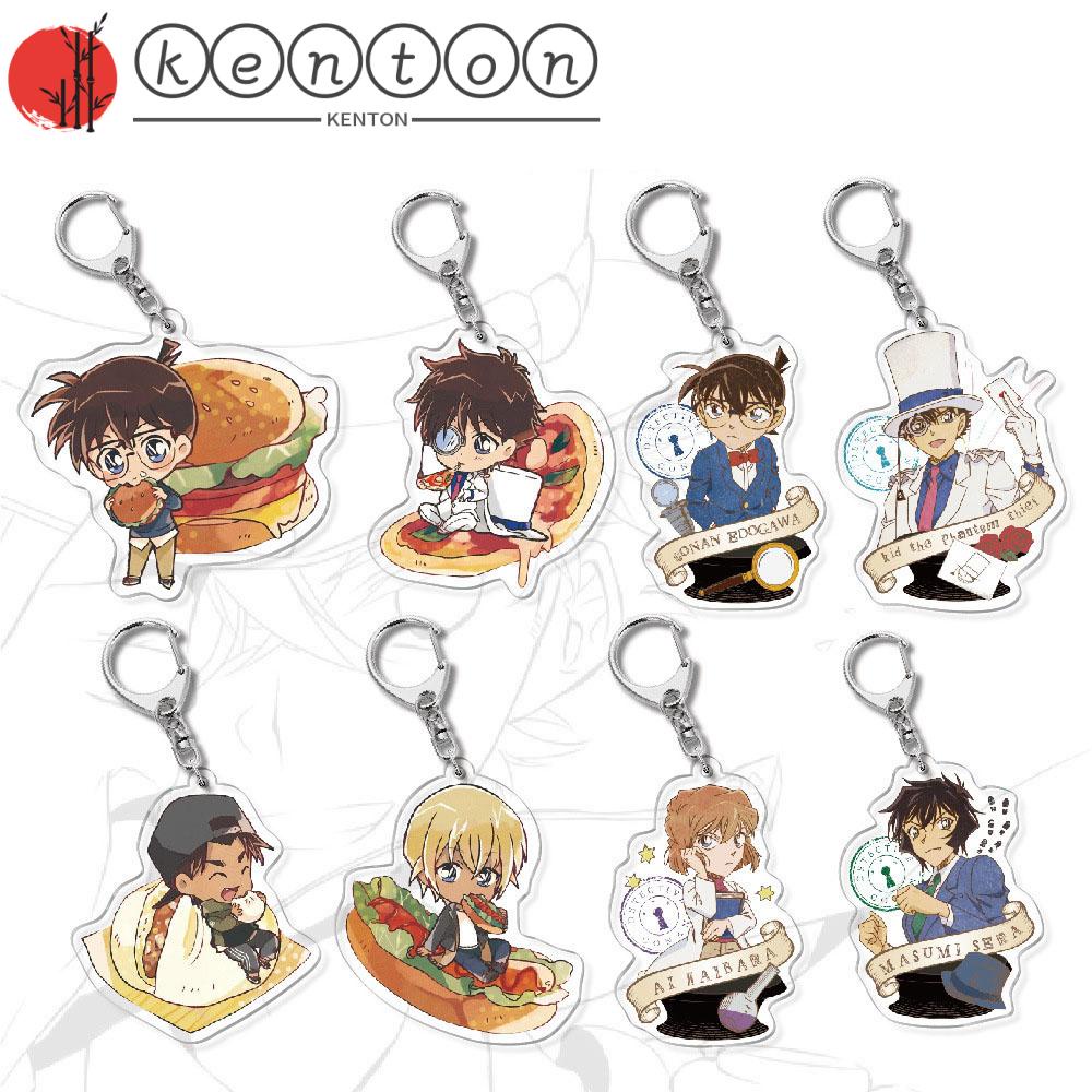 Móc khóa nhựa acrylic hình thám tử Conan thiết kế sáng tạo dễ thương