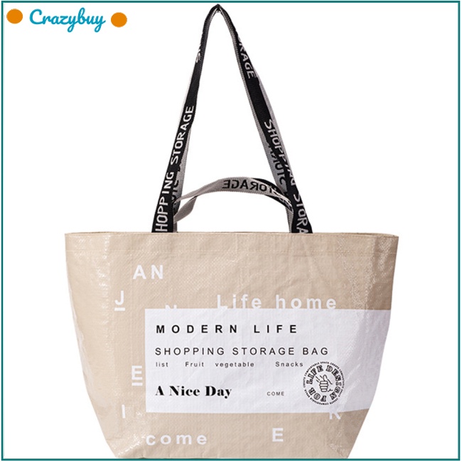 Cr Túi Mua Sắm Bằng Nylon Chống Nước Sức Chứa Lớn Có Thể Tái Sử