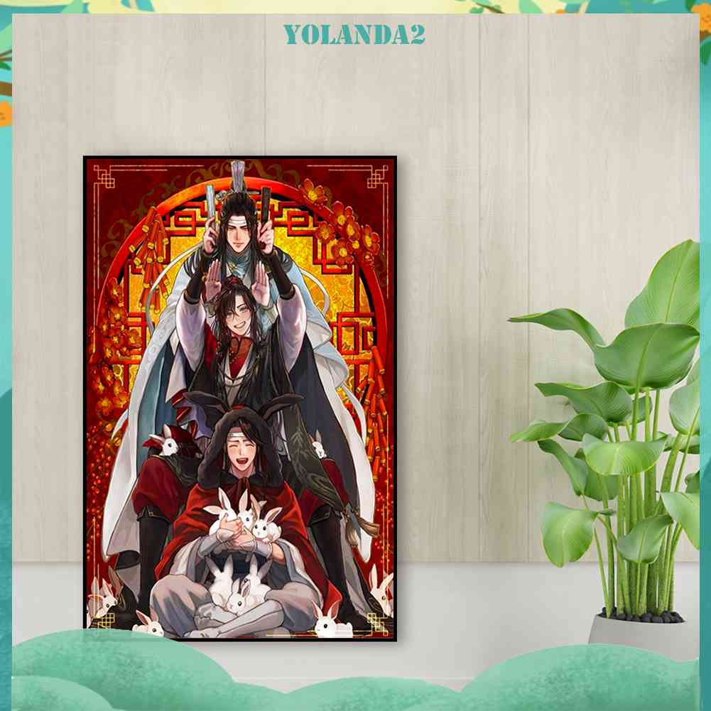 Bộ Tranh Đính Đá 5D Họa Tiết Hoạt Hình Độc Đáo DIY Dùng Trang Trí Nhà Cửa