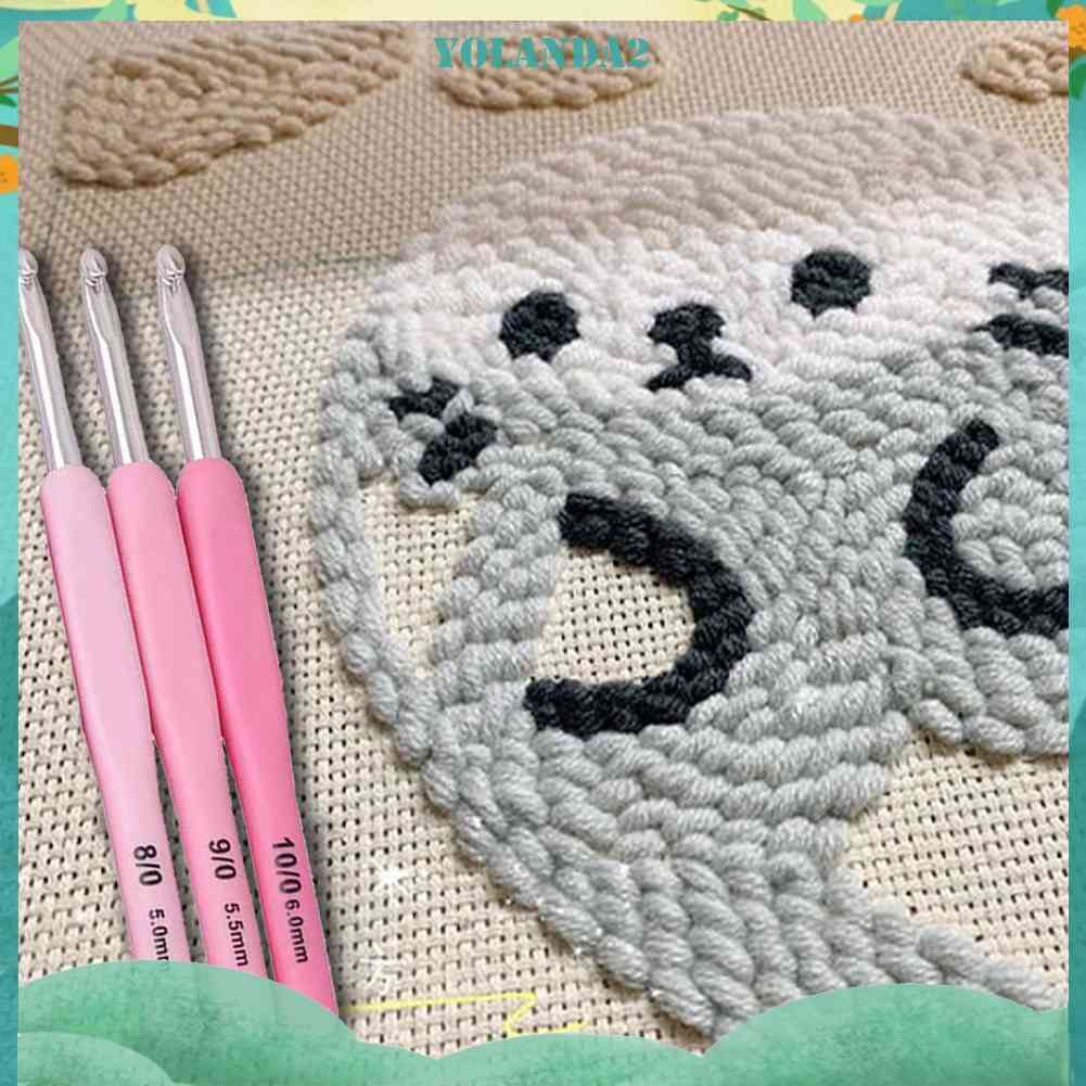 Set 8 Kim Móc Len Bằng Nhôm Màu Hồng