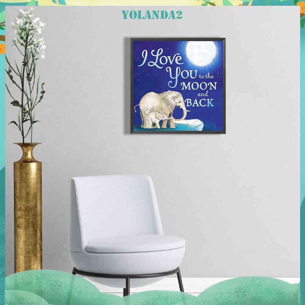 Bộ Tranh Đính Đá 5D Tự Làm Toàn Diện Họa Tiết Mẹ Và Con Trai