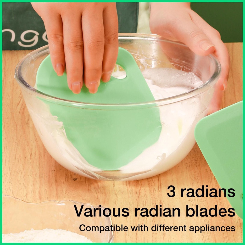 Dụng Cụ Nạo / Cạo Đồ Ăn Bằng Silicone Dày Dặn Thiết Kế Cong Cho Nhà Bếp Cast jiwvn