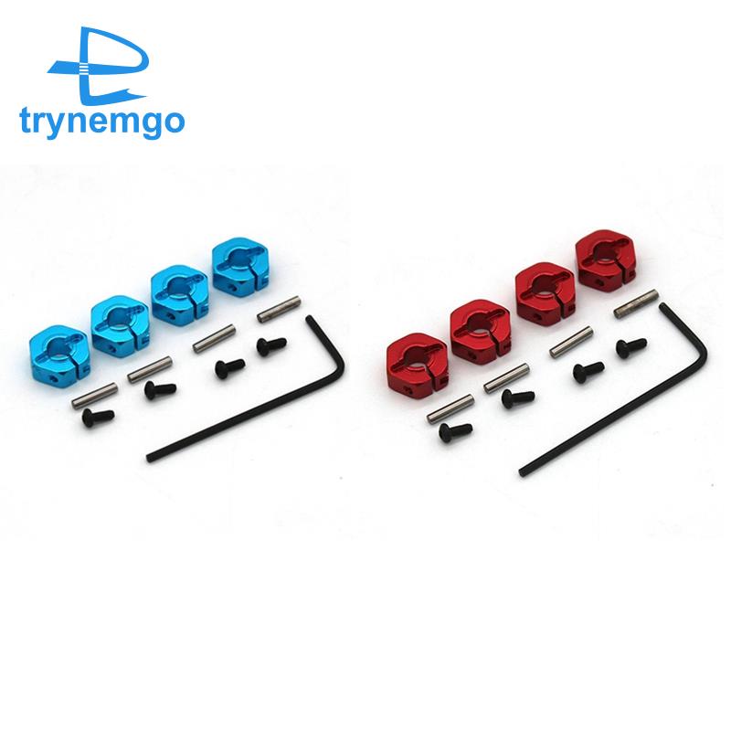 1 Bộ Chuyển Đổi Trục Bánh Xe Kim Loại 12Mm Cho Wltoys 104001 104002 Phụ Kiện Màu Xanh Dương Cho Xe Hơi Điều Khiển Từ Xa 12428 12423 12429