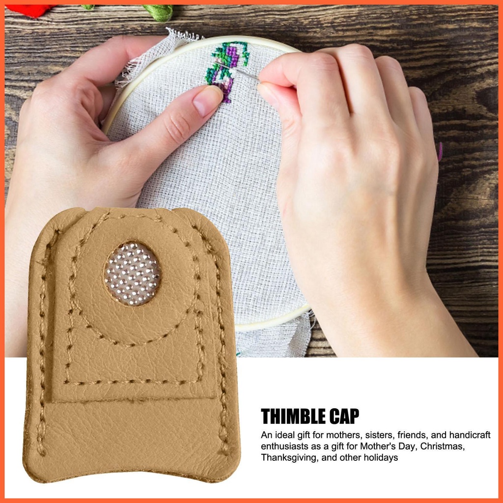 Đệm Da Bảo Vệ Ngón Tay Khi May Vá