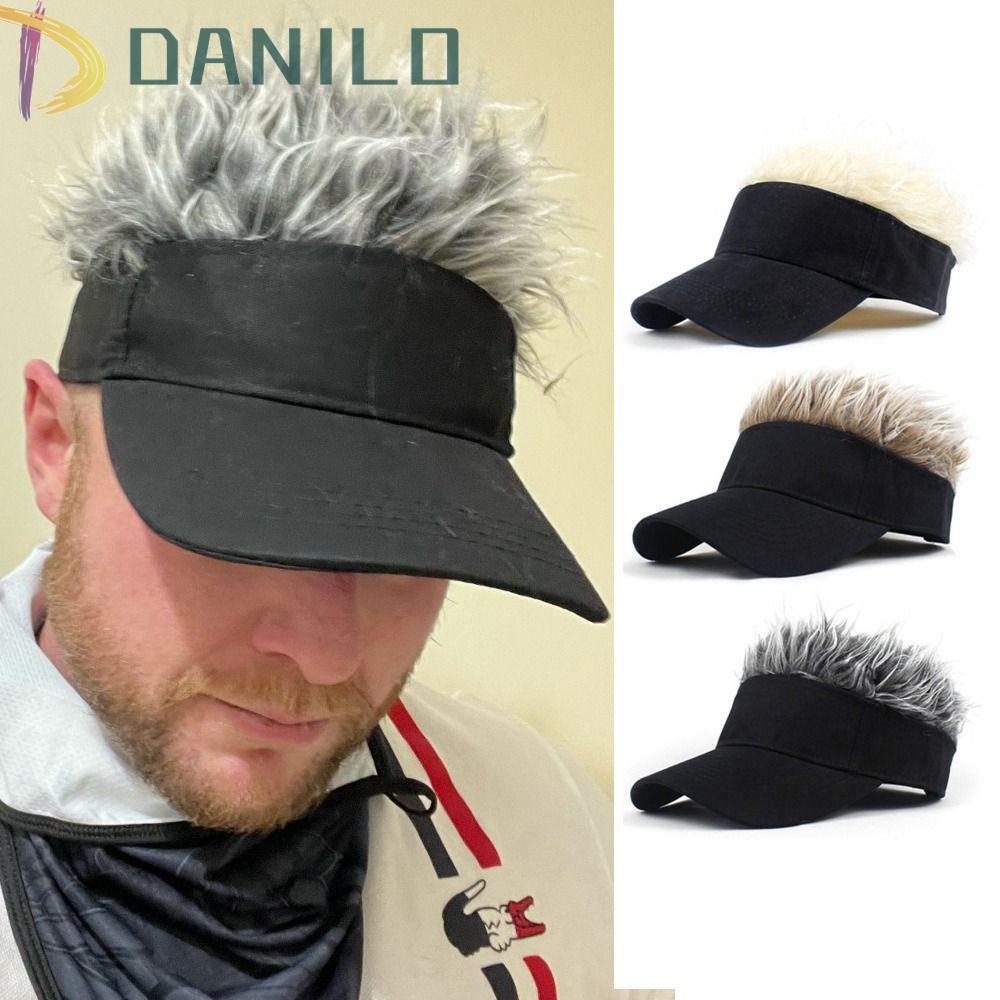 Mũ Lưỡi Trai DANILO Gắn Tóc Giả Màu Xám Có Gắn Gai Sáng Tạo Che Nắng Tự Nhiên Có Thể Điều Chỉnh Cho Nữ