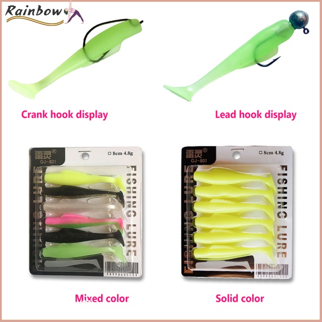 Mồi Câu Cá Mềm Co Giãn Đa Năng 6cm / 8cm / 10cm