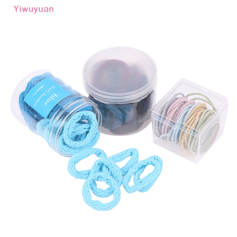 Bộ 50 / 20 / 30 Dây Thun Buộc Tóc Nhiều Màu Sắc