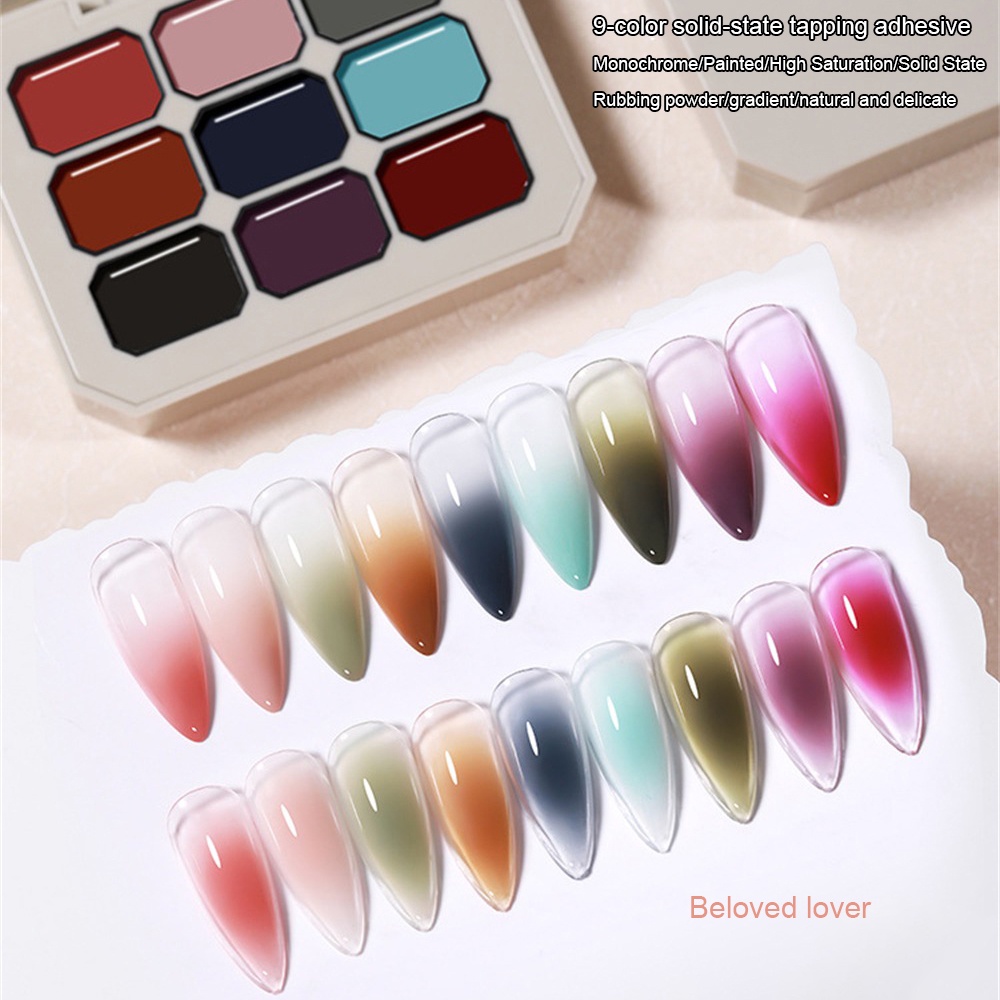 Sơn móng tay dạng rắn gel uv màu gradient ANNIES