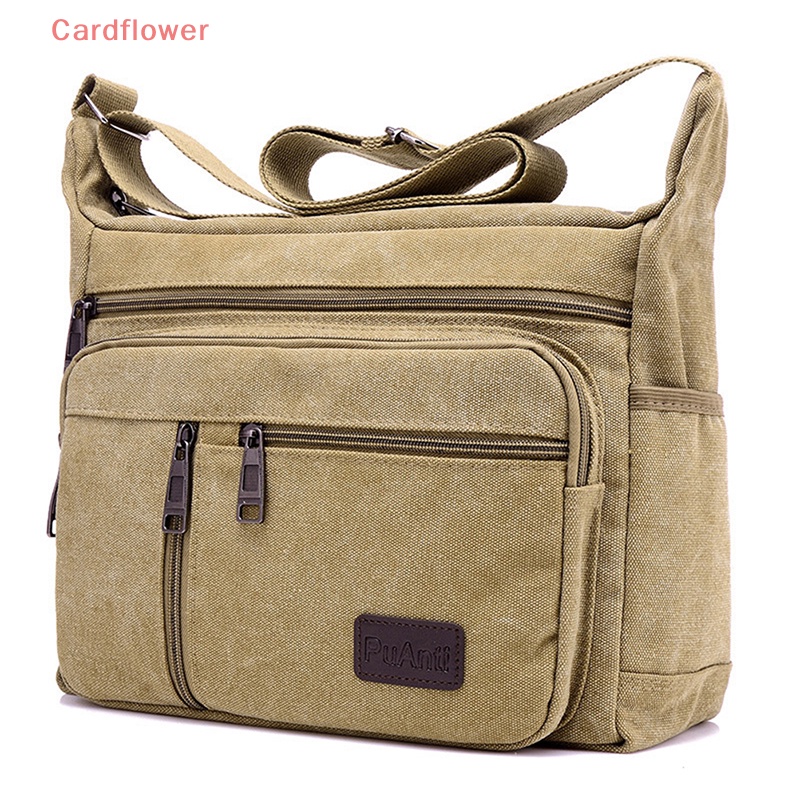 Túi Đeo Chéo Vai Bằng Vải Canvas Thời Trang Doanh Nhân Dành Cho Nam Mới