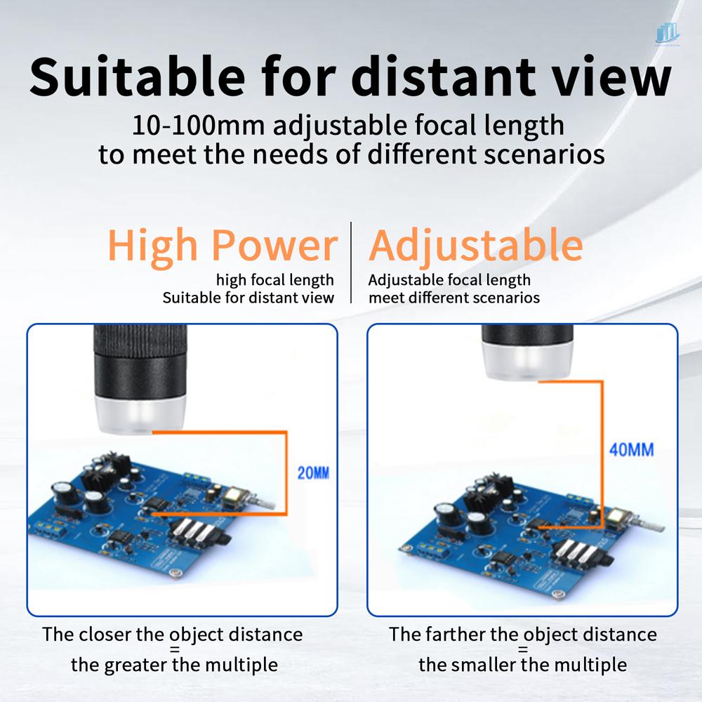 Kính Hiển Vi Điện Tử 5.5-inch 10 Megapixel Màn Hình LCD Phóng Đại 1000x 8LED