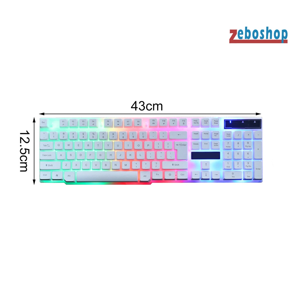 1 Bộ Bàn Phím TX30 Có Đèn Nền Nhiều Màu Siêu Mỏng Chống Trượt Tiện Dụng Cho Gia Đình