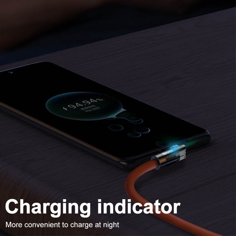 Dây Cáp Sạc Nhanh 120W 6A Bằng Silicone