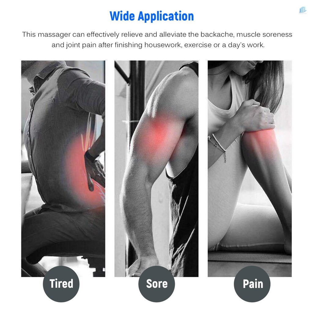 Máy Mát Xa Thư Giãn Cơ Bắp 4 Đầu Bằng Hợp Kim Nhôm Kèm 6 Đầu Mát Xa Tùy Chỉnh Tiện Dụng s2mwvn