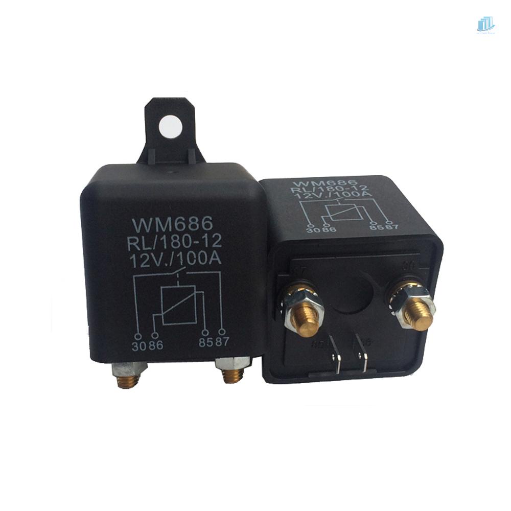 1 Rơ Le Khởi Động 4 Chấu 12VDC 100A AMP 2.4W Cho Xe Hơi Xe Tải