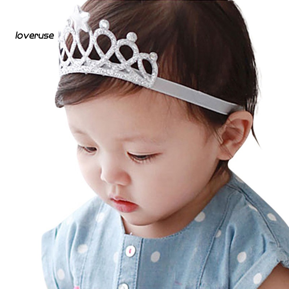 Băng Đô Hình Vương Miện Công Chúa Thời Trang Cho Bé Gái