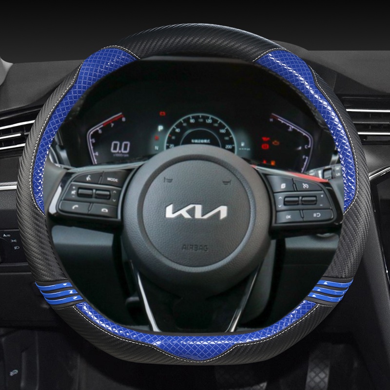 Bọc Vô Lăng Xe Hơi 38cm 15 "Bằng Da Chuyên Dụng Cho Kia Ceed Sportage Picanto Cerato Seltos Soul Rio 3 4 5 K3 K5 2022