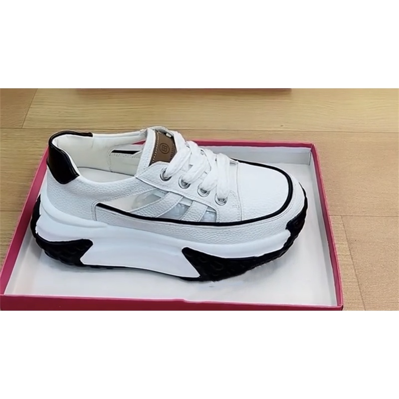 Giày Thể Thao Đế Dày Màu Tương Phản Thoáng Khí Phong Cách Mới Mùa Hè Cổ Điển Hợp Thời Trang Cho Nữ