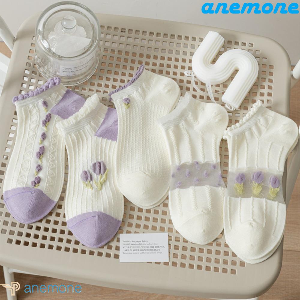 Vớ Ren Lụa Trong Suốt Thoáng Khí Thấm Hút Mồ Hôi Chống Ma Sát Thời Trang Mùa Hè